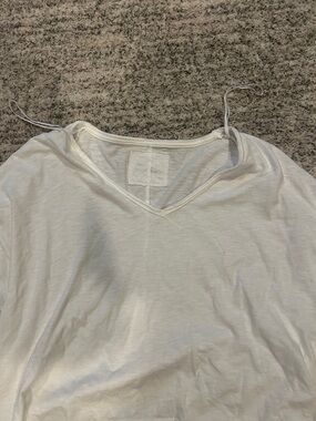 aerie White V-Neck Pajama Top